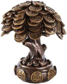 img 2 attached to Feng Shui Bronze Golden Money Coin Prosperity Tree Home Decoration Gift - Bring Wealth and Abundance with Pacific Giftware (Bronze)