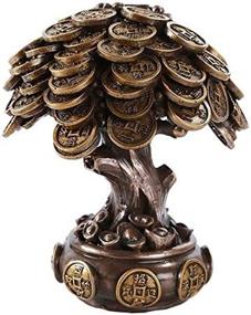 img 3 attached to Feng Shui Bronze Golden Money Coin Prosperity Tree Home Decoration Gift - Bring Wealth and Abundance with Pacific Giftware (Bronze)