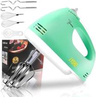 electric hand mixer – 7-speed with four attachments, 250w handheld egg beater for effortless whipping, cream, cake, cookies, ideal for kitchen problem-solving логотип