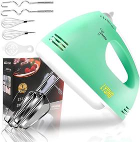 img 4 attached to Electric Hand Mixer – 7-Speed with Four Attachments, 250W Handheld Egg Beater for Effortless Whipping, Cream, Cake, Cookies, Ideal for Kitchen Problem-Solving