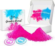 🎉 excite colors - gender reveal powder - blackout tire bags, car burnout pack, exhaust smoke kit, 2 pink powder-filled black bags logo