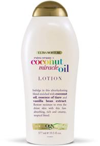 img 4 attached to 🥥 OGX Coconut Miracle Oil Ultra Moisture Body Lotion with Vanilla Bean - Extra Creamy Formula, Fast-Absorbing, Paraben-Free, Sulfated-Surfactants Free - 19.5 fl oz