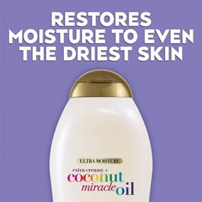 img 3 attached to 🥥 OGX Coconut Miracle Oil Ultra Moisture Body Lotion with Vanilla Bean - Extra Creamy Formula, Fast-Absorbing, Paraben-Free, Sulfated-Surfactants Free - 19.5 fl oz