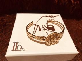 img 2 attached to 💎 ILO12 18K Plated Gold Cuff: Exquisite and Alluring Bracelet for Women, Uniquely Sensational and Delicately Designed for Girls