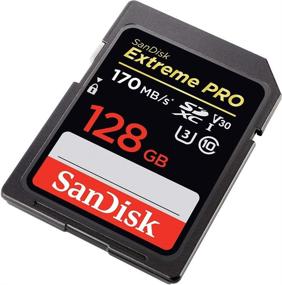 img 1 attached to SanDisk 128GB (Два пакета) карта памяти Extreme Pro (SDSDXXY-128G-GN4IN) SDXC 4K V30 UHS-I Class 10 с читателем комбинированным от Everything But Stromboli (TM): высокопроизводительное хранилище данных.