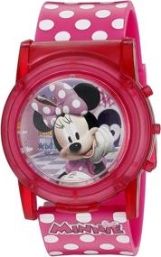 img 4 attached to 🎀 Disney Minnie Mouse Boutique LCD Pop Musical Watch - Pink (Model: MBT3714SR)
