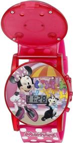 img 3 attached to 🎀 Disney Minnie Mouse Boutique LCD Pop Musical Watch - Pink (Model: MBT3714SR)