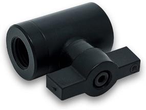 img 1 attached to 💧 EKWB EK-AF G1/4" 10mm Ball Valve in Sleek Black: Optimal Plumbing Solution