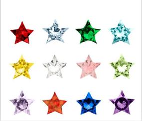 img 2 attached to Assorted 120pcs Acrylic Crystal Star Charms for Glass Living Memory Lockets - Diverse Color Selection