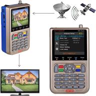 📡 gt media v8 satellite finder meter tv dvb-s/s2/s2x signal receiver h.264 sat detector - hd 1080p fta 3.5" lcd - built-in 3000mah battery - perfect for adjusting sat dish logo