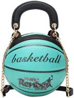 🏀 stylish and versatile basketball shoulder messenger handbags for women: adjustable handbags, wallets, and totes logo