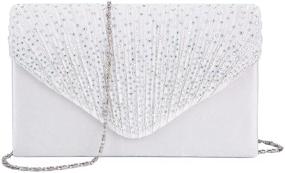 img 4 attached to 👛 Gorgeous BAGLAMOR Evening Handbags: Elegant Envelope Style for Women with Wallets & Top-Handle Bags