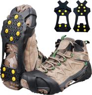 ❄️ fusigo ice snow traction cleats: superior 10-stud crampons for shoes and boots – stay safe on snow and ice, men and women логотип