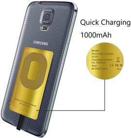 img 2 attached to AmyZone Fast QI Receiver Type A For Samsung Galaxy J6-S5-A9-Note 4/LG V10-Stylo 2-3-Plus/Google Nexus 4-G4 Ultra-Thin 5W 1000MAh Wireless Charging Receiver Adapter Compatible All Wireless Chargers