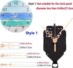 img 2 attached to ⏰ DIY Quartz Pendulum Clock Movement Wall Mechanism Replacement with 3 Hand Pairs, Maximum 5/32 inch Dial Thickness, Total Shaft Length of 17/32 inch