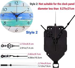 img 1 attached to ⏰ DIY Quartz Pendulum Clock Movement Wall Mechanism Replacement with 3 Hand Pairs, Maximum 5/32 inch Dial Thickness, Total Shaft Length of 17/32 inch