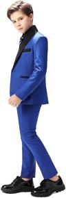 img 3 attached to 👔 Timeless Elegance for Little Gentlemen: Classic Tuxedo Morden Royal Toddler Boys' Clothing, Suits & Sport Coats