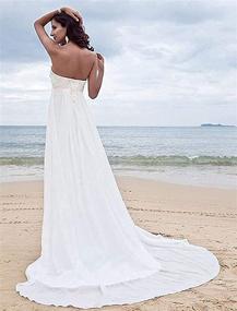 img 3 attached to Chiffon Pearls Babygirls Wedding Dresses: Women's Clothing Finest Dresses