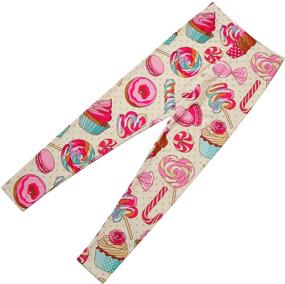 img 3 attached to 👖 Jxstar Cartoon Leggings: Cute Trousers Pattern for Girls' Clothing and Leggings