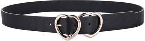 img 3 attached to Double Heart Metal Buckle Casual