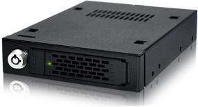 img 4 attached to 📼 Rugged Full Metal 2.5 SATA/SAS HDD & SSD Hot Swap Mobile Rack - ToughArmor MB991IK-B for 3.5 Drive Bay