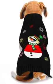 img 4 attached to Mogoko Christmas Sweater，Pet Sweater Weather（L