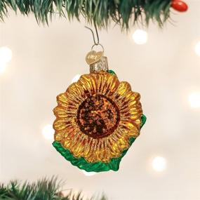 img 3 attached to 🌻 Sunflower Garden Gifts Glass Blown Ornaments for Christmas Tree by Old World Christmas