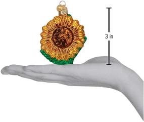 img 1 attached to 🌻 Sunflower Garden Gifts Glass Blown Ornaments for Christmas Tree by Old World Christmas