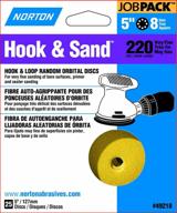 🪚 high-quality norton 49218 5-inch 8 hole p220 hook and loop discs - 25-pack for efficient sanding logo