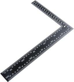 img 3 attached to 🔲 High-Quality Black Tempered Stainless Steel Measuring Square Ruler for DIY Leathercrafting - Mtsooning Leather Handmade Sewing Tools