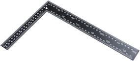 img 4 attached to 🔲 High-Quality Black Tempered Stainless Steel Measuring Square Ruler for DIY Leathercrafting - Mtsooning Leather Handmade Sewing Tools