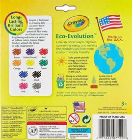 img 1 attached to ✏️ Маркеры Crayola Broad Line, набор из 10 классических цветов