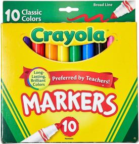 img 2 attached to ✏️ Маркеры Crayola Broad Line, набор из 10 классических цветов