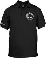 🏍️ classic harley davidson mens polo shirt: exceptional quality from overseas logo