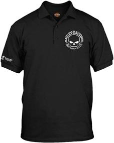 img 2 attached to 🏍️ Classic Harley Davidson Mens Polo Shirt: Exceptional Quality from Overseas