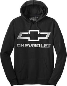 img 3 attached to 🚗 Officially Licensed Chevy Logo Hoodie by Tee Luv - Chevrolet Hooded Sweatshirt
