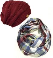 шарф "wrapables winter infinity beanie" фиолетовый - аксессуар для женщин для шарфов и уксусов логотип