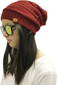 img 2 attached to Шарф "Wrapables Winter Infinity Beanie" фиолетовый - аксессуар для женщин для шарфов и уксусов