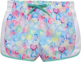 img 3 attached to 👧 BTween Girls 4-Piece Summer Shorts for Kids with Drawstring - Performance Dolphin Shorts, Ideal for Sports and Running