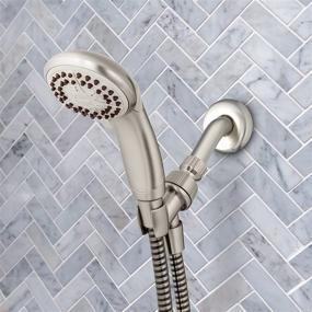 img 1 attached to Waterpik VBE-459 Handheld Shower Head: Low Flow Water Saving, 4-Spray Modes, Brushed Nickel Finish