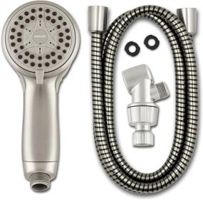 img 2 attached to Waterpik VBE-459 Handheld Shower Head: Low Flow Water Saving, 4-Spray Modes, Brushed Nickel Finish