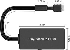 img 2 attached to 🎮 Адаптер кабеля Playstation 2 на HDMI - поддерживает переключение HDMI 4:3 / 16:9, работает с кабелем HD для Playstation 1 / Playstation 2. Адаптер Sony Playstation 1 - адаптер PS2 HDMI.