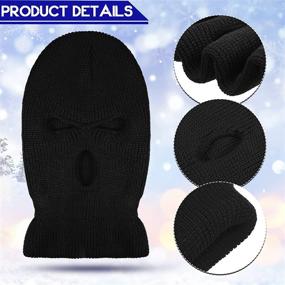 img 2 attached to Geyoga Pieces Balaclava Outdoor Knitted Outdoor Recreation