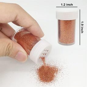 img 2 attached to 💫 Anvin Craft Glitter Slime Powder for Resin Art Grafting - Extra Fine Assorted Glitter Bulk Multicolor Set for Nail Eyeshadow Makeup Face Body Hair - 12 Jars (Color A)