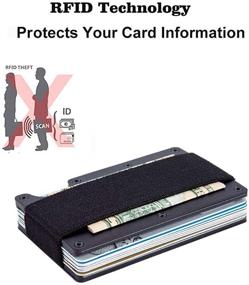 img 1 attached to Sleek Aluminum Wallet: The Ultimate Minimalist Money Pocket for Men's Accessories