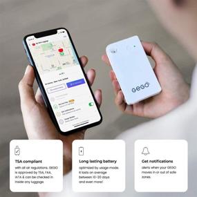 img 3 attached to 🌎 GEGO Global Tracker - Unlimited Worldwide Tracking Device - Car Tracker and Luggage Locator - Enhanced Bluetooth Technology, Mobile App (Airline Compliant) - No Roaming Charges - White