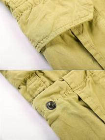 img 2 attached to Men's Cargo Pants, Versatile Outdoors Military Style Multi-Pocket Combat Trousers by Mesinsefra