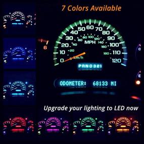 img 3 attached to WLJH Super Bright Green Canbus T5 Dash Light Bulbs Car Instrument Panel Cluster Gauge Warning Indicator Lights 73 74 286 2721 Led Bulb With PC74 Twist Lock Socket