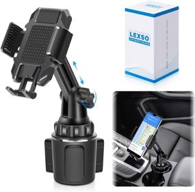 img 4 attached to 🚘 Universal Car Cup Holder Phone Mount - Adjustable Cradle for iPhone 12 MAX/PRO/XS/X/11/8/7 Plus/Samsung Galaxy S20/S10/S9 Note Nexus Sony/HTC/Huawei/LG [Upgraded]