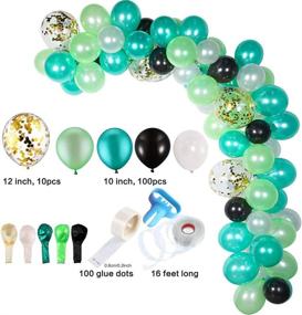 img 3 attached to 🎉 113-Piece Balloon Garland Kit: Stunning Olive Green, Tea Green, Black, and White Decorations for Unforgettable Bachelorette, Wedding, Baby Shower, Birthday, Graduation, and Anniversary Parties!